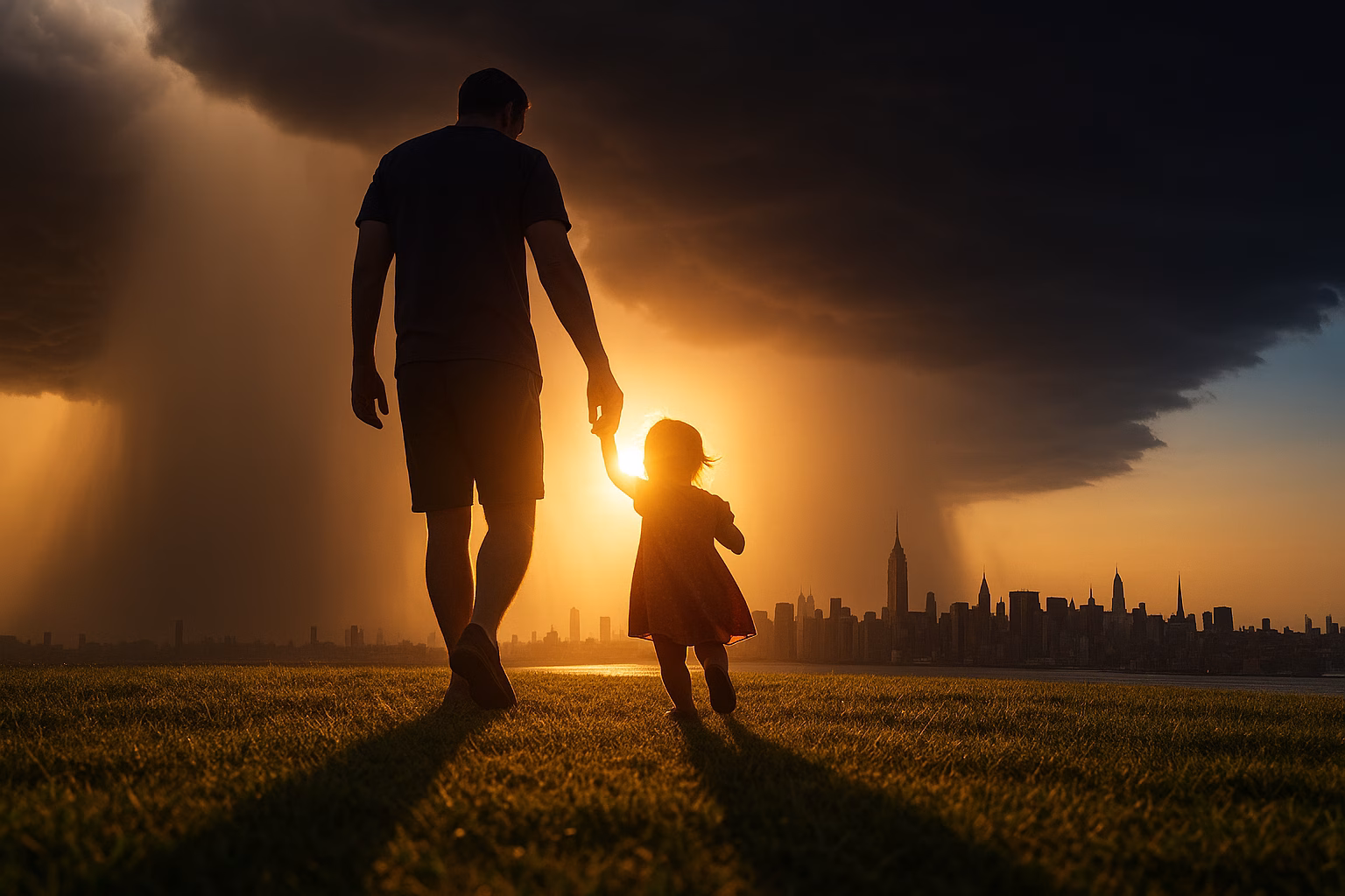 Father's Day 2025 Weather Forecast New York Indianapolis showing cloudy skies over city skylines